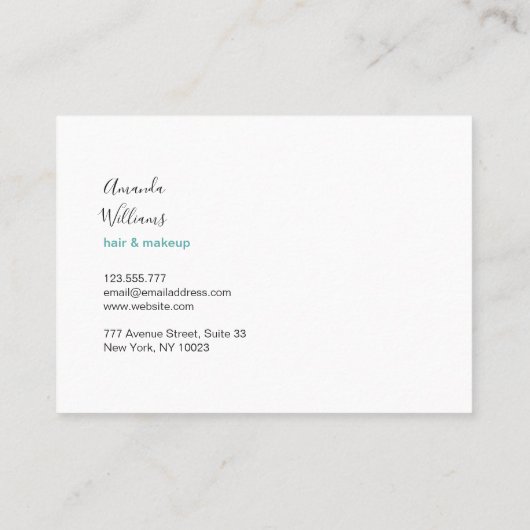 Minimale Visitekaartjes (Achterkant)