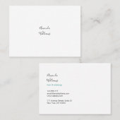 Minimale Visitekaartjes (Voorkant / Achterkant)