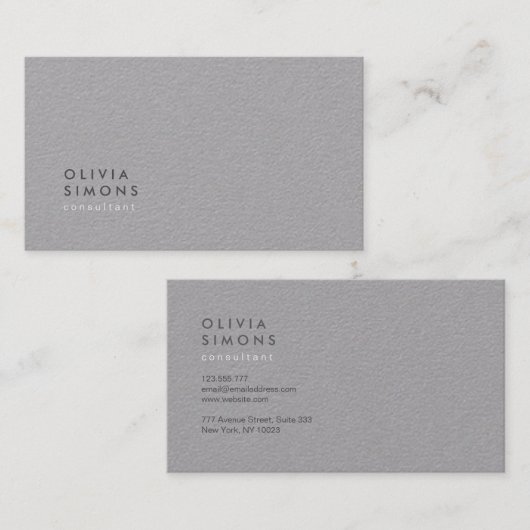 Minimale Visitekaartjes (Voorkant / Achterkant)