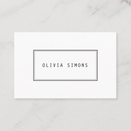 Minimale Visitekaartjes (Voorkant)