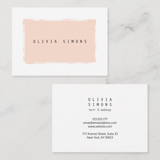 Minimale Visitekaartjes (Voorkant / Achterkant)