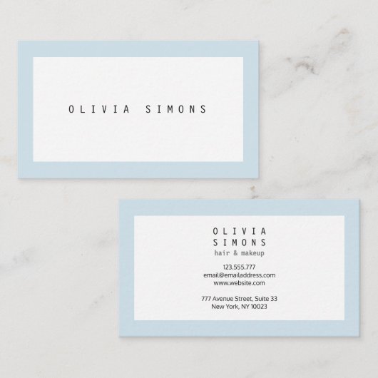 Minimale Visitekaartjes (Voorkant / Achterkant)