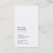 Minimale Visitekaartjes (Achterkant)