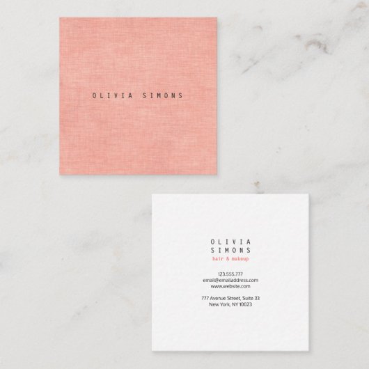 Minimale Visitekaartjes (Voorkant / Achterkant)