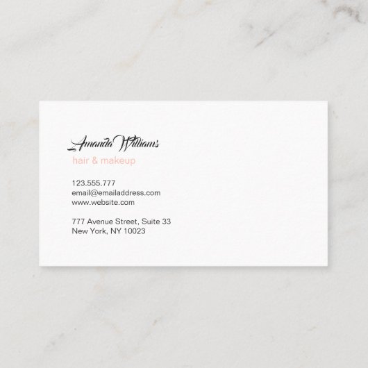 Minimale Visitekaartjes (Achterkant)