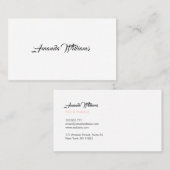 Minimale Visitekaartjes (Voorkant / Achterkant)