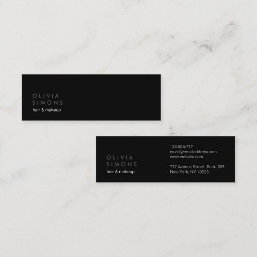 Minimale Visitekaartjes (Voorkant / Achterkant)