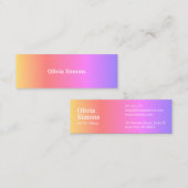 Minimale Visitekaartjes (Voorkant / Achterkant)