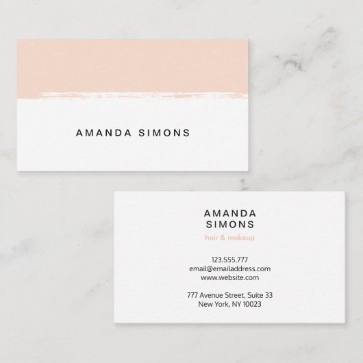 Minimale Visitekaartjes (Voorkant / Achterkant)