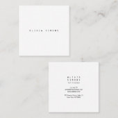 Minimale Visitekaartjes (Voorkant / Achterkant)