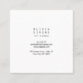 Minimale Visitekaartjes (Achterkant)