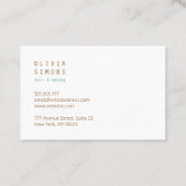 Minimale Visitekaartjes (Achterkant)