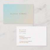 Minimale Visitekaartjes (Voorkant / Achterkant)