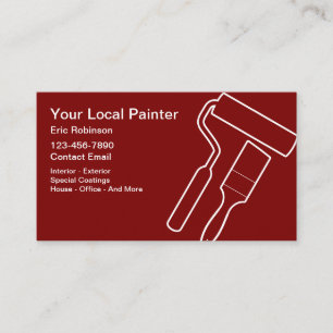 Minimale Visitekaartjes voor Huisschildersbedrijve