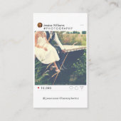 Minimale Visitekaartjes voor sociale media-fotogra (Voorkant)
