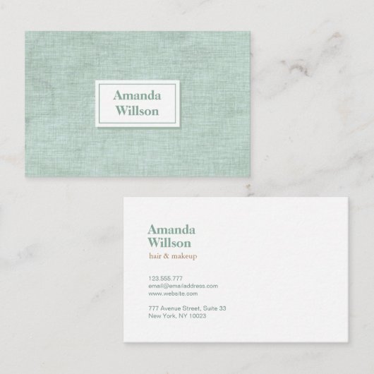 Minimale Visitekaartjes voor uw beroep (Voorkant / Achterkant)