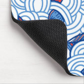 Minimale visserij en golven muismat (Hoek)