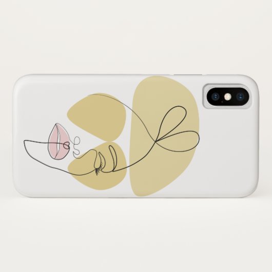 Minimale vlakkunst Case-Mate iPhone case (Achterkant (horizontaal))