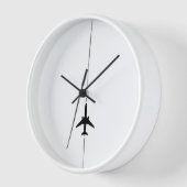 Minimale vliegtuigklok met grote klok (Hoek)