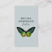 Minimale vlinder elegante schoonheidsas visitekaartje (Voorkant)