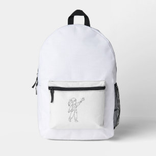 Minimale Vlinder Lijn Kunst Meisje Rugzak Esthet