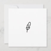 Minimale Vogeldoodle Verjaardagskaart Kaart (Achterkant)