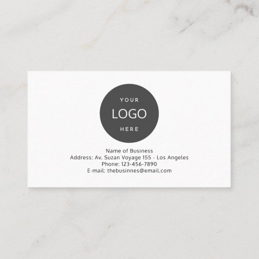 Minimale volgende benoeming met Logo Kaart Afsprakenkaartje (Achterkant)