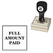 Minimale "VOLLEDIG BETAALBEDRAG" Rubberstempel (Gestempeld)