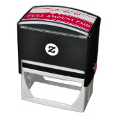 Minimale "VOLLEDIG BETAALBEDRAG" Rubberstempel Zelfinktende Stempel (Product)