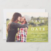 Minimale volledige foto save the date (Voorkant)