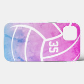 minimale volleybalpastels Case-Mate iPhone case (Achterkant (horizontaal))