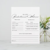 Minimale voorspelling van Baby en advies Kaarten (Staand voorkant)