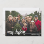 Minimale voorzijde - Feest op de achterzijde - Fot Feestdagenkaart (Voorkant)