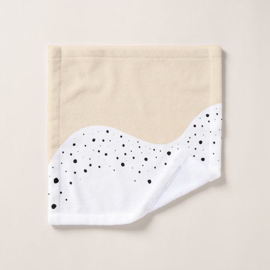Minimale vormgeving met stippen bad handdoek (Wasdoekje)