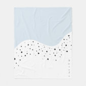 Minimale vormgeving met stippen fleece deken (Voorkant)