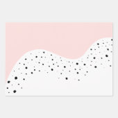 Minimale vormgeving met stippen inpakpapier vel (Voorkant)