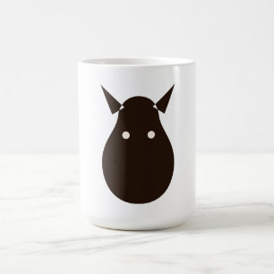 Minimale Vossen Silhouet Eenvoudige Dieren Illustr Koffiemok