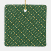 Minimale vreugde Eenvoudige kerstfeestdag Foto gro Keramisch Ornament (Achterkant)