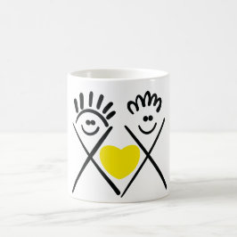 Minimale Vrienden – Lijntekening Magische Mok