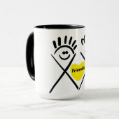 Minimale Vrienden – Lijntekening Mok (Voorkant links)
