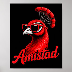 Minimale Vriendschap Huis Vriendschap School Geest Poster