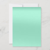Minimale vrijdag van Tiffany Mint Green Vrijgezell Kaart (Achterkant)