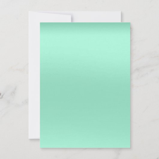 Minimale vrijdag van Tiffany Mint Green Vrijgezell Kaart (Achterkant)