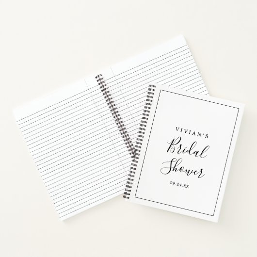 Minimale Vrijgezellenfeest Cadeauslijst Notitieboek (Binnen)