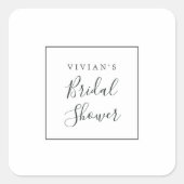 Minimale Vrijgezellenfeest Envelopzegels Vierkante Sticker (Voorkant)