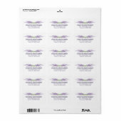 Minimale Vrijgezellenfeest lavender Flower Herb bu Etiket (Full Sheet)