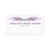 Minimale Vrijgezellenfeest lavender Flower Herb bu Etiket (Voorkant)