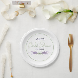 Minimale Vrijgezellenfeest lavender Flower Herb bu Papieren Bordje