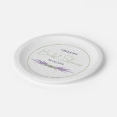 Minimale Vrijgezellenfeest lavender Flower Herb bu Papieren Bordje (Gekanteld)