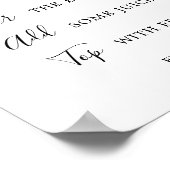 Minimale Vrijgezellenfeest Mimosa Bar Sign Poster (Hoek)